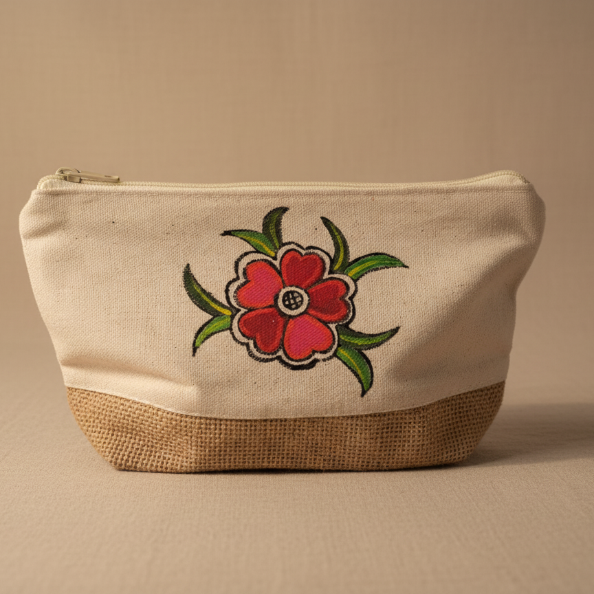 Madhubani Hand Purse – Mini Handpainted Folk Art Wallet