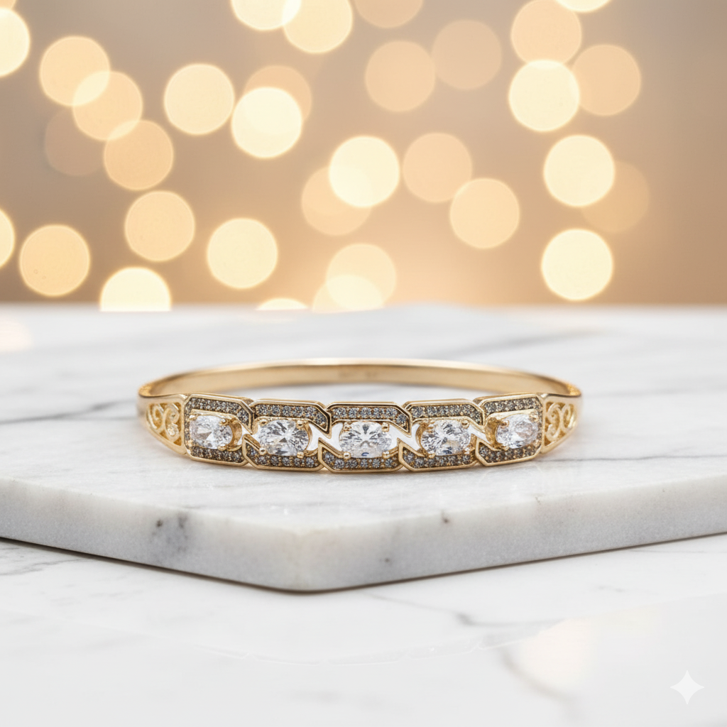 NK Creation Stone-Studded Kada – Imitation Jewelry Gujarat