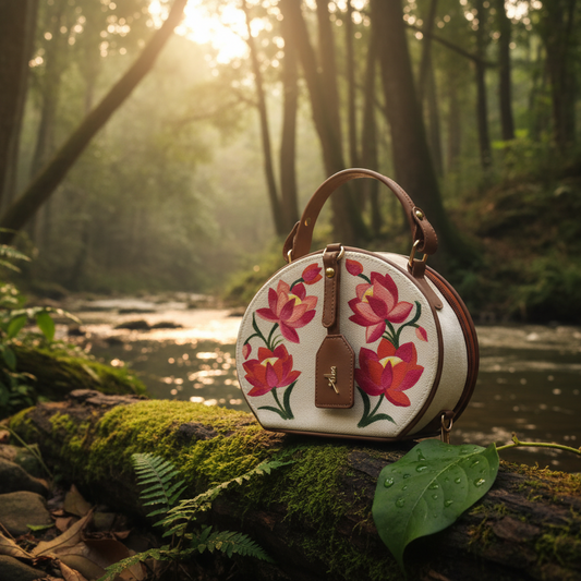 Handpainted Madhubani Purse – Ethnic Folk Art Clutch