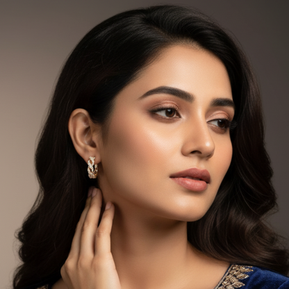 NK Creation Bali Stone Hanging Earrings – Imitation Jewelry Gujarat