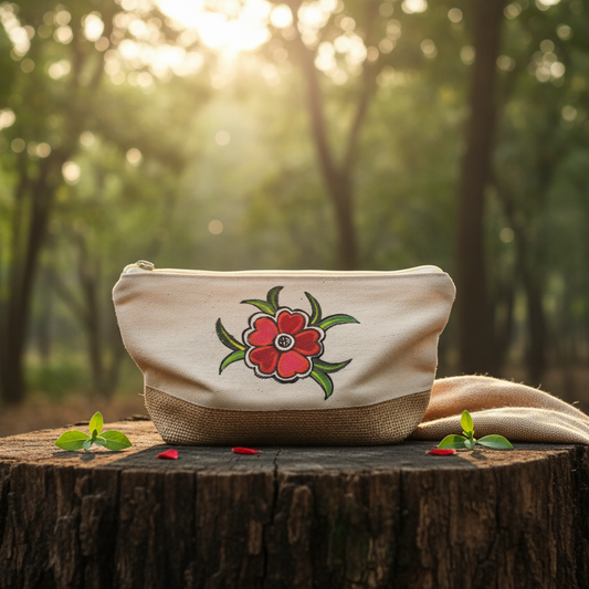 Madhubani Hand Purse – Mini Handpainted Folk Art Wallet