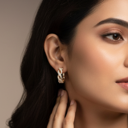 NK Creation Bali Stone Hanging Earrings – Imitation Jewelry Gujarat