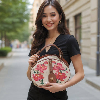 Handpainted Madhubani Purse – Ethnic Folk Art Clutch
